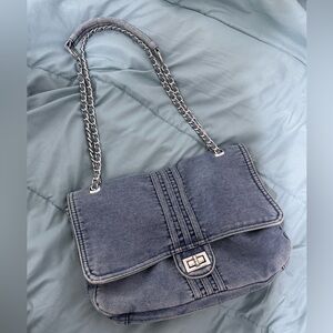 Stylish Blue Denim Shoulder Bag